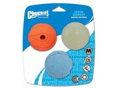 Chuckit! Fetch Medley Balls Medium 6,5 cm 3 pcs