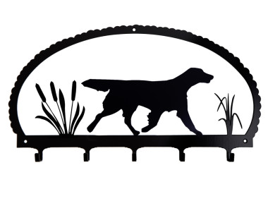 Dog Key Rack Flat Coated Retriever