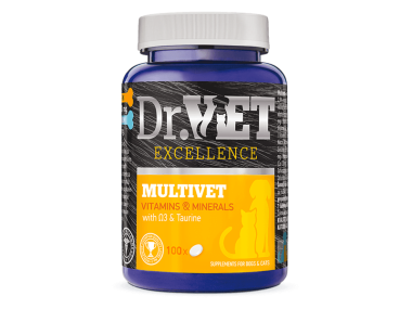 Dr.VET Excellence MULTIVET Vitamins & Minerals 500 g 500 tablets