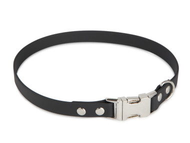 Firedog BioThane collar Clip 19 mm 45 cm black