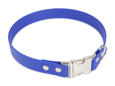 Firedog BioThane Halsband Clip 25 mm 35 cm blau