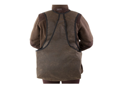 Firedog Waxed cotton Dummy vest Hunter S brown